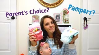 Parents Choice vs Pampers  Holiday Diaper Review [upl. by Dustie]