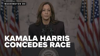 quotWe must accept the result of this electionquot Kamala Harris concedes to Donald Trump [upl. by Cheshire]