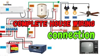 House wiring connection  complete house wiring  house wiring diagram [upl. by Leirum]