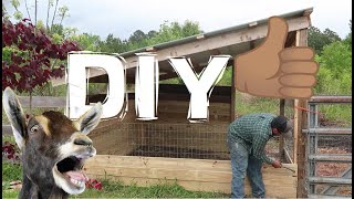 DIY Easy great looking goatsheep shelter inexpensive [upl. by Anahsar138]