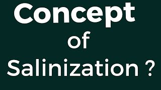 concept of salinization reason and solution [upl. by Niwrud]