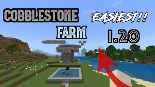 The Ultimate Guide to Cobblestone Farm in Minecraft Bedrock [upl. by Ayel]