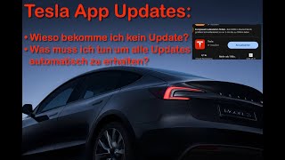 Tesla App Update Wie geht das eigentlich Automatisch updaten [upl. by Kavanaugh]