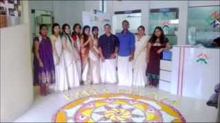 Making of ONAM Pookalam NAISH college  Bangalore [upl. by Amhser]