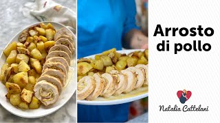 COME FARCIRE IL PETTO DI POLLO PER FARE UN ARROSTO  Ricetta facile  Natalia Cattelani [upl. by Tiedeman432]