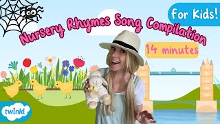 Nursery Rhymes for Kids  Songs Compilation  Old MacDonald  More Children Songs 🕸️🐶🐤🌸 [upl. by Kary]