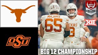 Big 12 Championship Game Oklahoma State Cowboys vs Texas Longhorns  Full Game Highlights [upl. by Aedrahs]