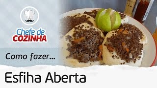 🔥ESFIHA ABERTA FÁCIL DE FAZER  MANUAL DA COZINHA [upl. by Karlan]