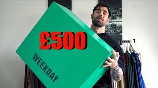 HUGE HAUL £500 Weekday Haul  Menswear  Daniel Simmons [upl. by Ardnaek761]