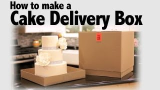 How to Make a Cake Delivery Box  Cake Business Tips [upl. by Akemhs]