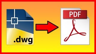 How to convert AutoCAD DWG to a PDF file  Tutorial [upl. by Iramo103]