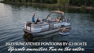 2023 SunCatcher Pontoons by G3 Boats [upl. by Gilead188]