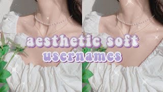 aesthetic soft usernames usernames 2022 🍥🍡 [upl. by Ettenrahs]