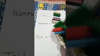 The class vs The Homework vs The Test shortvideos youtubeshorts subscribe shorts [upl. by Nahtanod788]