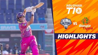 Bangla Tigers vs Chennai Braves  Abu Dhabi T10  Match 26  Highlights  JioCinema amp Sports18 [upl. by Samau]