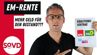 Erwerbsminderungsrente Mehr Geld für Bestand [upl. by Inram580]