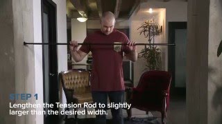 Tension Rod Room Divider Kit How To Video DivideAndConquer [upl. by Asiram]