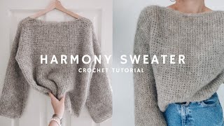 ☁️ CHMURKOWY SWETER NA SZYDEŁKU  HARMONY SWEATER [upl. by Belier]