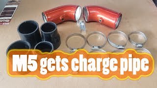 How to install charge pipes on a BMW F10 M5 [upl. by Hajin]