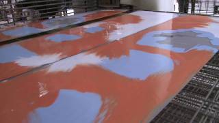 signal snowboards factory screenprinting snowboards custom [upl. by Rosemarie]