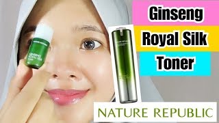 Review NATURE REPUBLIC Ginseng Royal Silk Toner  By Vapinka Makeup [upl. by Nylatsirhc]