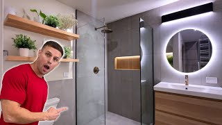 INSANE Bathroom Renovation in 6 minutes [upl. by Ellimac]