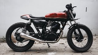 Honda CB100 Cafe Racer Rasa Tiger [upl. by Lybis368]