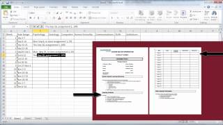 Create a semester plan in Excel [upl. by Teyut]