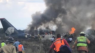 Pasajero graba el momento en el que se estrella el avión de Aeroméxico [upl. by Nicholas]