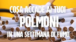 Cosa accade ai tuoi in una settimana di fumo sigaretta elettronica VS sigaretta tradizionale [upl. by Goeger]