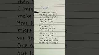 Juno sabrina sabrinacarpentertour lyrics shorts song music [upl. by Katheryn]