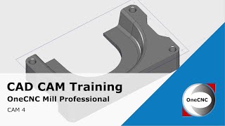 Final Tool Path Application  OneCNC Mill Professional Training  CAM Training 4 [upl. by Satsok]