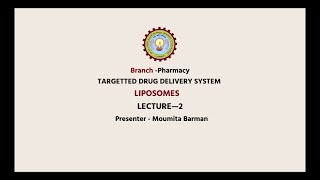 Novel Drug Delivery Systems NDDS Liposomes Part1  AKTU Digital Education [upl. by Gawain]