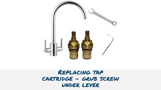 Easily Replace a cartridge valve in a kitchen mixer monobloc tap with lever handles tapmagician [upl. by Ahsimal667]