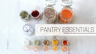 PANTRY ESSENTIALS »  printable grocery shopping list [upl. by Lenard]