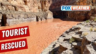 Utah Man Rescued From Arizona Flooding in Grand Canyon National Park [upl. by Stag]