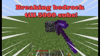 Breaking Bedrock Till 15000 Subscribers in Minecraft Episode 22 [upl. by Etteinotna]