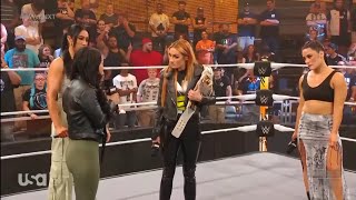 Becky Lynch Lyra Valkyria Indi Hartwell amp Roxanne Perez Segment NXT October 3 2023 [upl. by Ylen573]