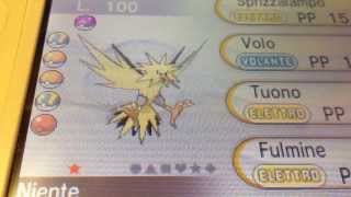 Pokemon X  Y  Shiny Zapdos in Game HD [upl. by Ivah]