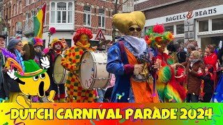 🎭 GET FULL DUTCH CARNIVAL FESTIVAL EXPERIENCE IN MAASTRICHT 2024  Dutch Traditional Celebration [upl. by Oicam]