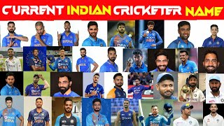 Current All Indian International Cricketer NameIndian Cricket player Namestimepass cricket [upl. by Aivata]