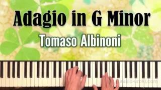 Adagio in G Minor  Tomaso Albinoni piano cover  ноты [upl. by Bausch]