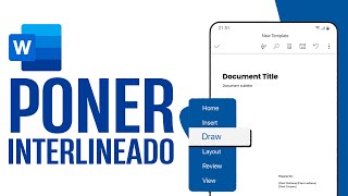 Cómo PONER INTERLINEADO en Word en Celular  Guía Completa [upl. by Gualterio593]