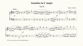 Clementi Sonatina in C major Op 36 No 1 Allegro Harpsichord [upl. by Rafaelita704]