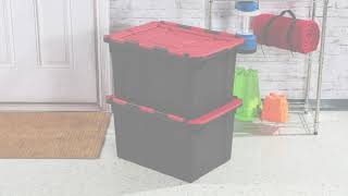 Sterilite  12 Gallon Hinged Lid Industrial Tote [upl. by Mead]