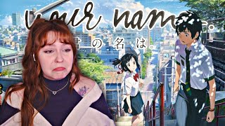 my first time watching YOUR NAME and it was emotional as hell Movie Reaction [upl. by Thorncombe]