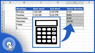 How to Calculate Hours Worked in Excel [upl. by Prichard]