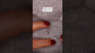 Expert method to mend moth holes in sweaters sewing cashmere mending repair knitting [upl. by Loomis]