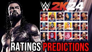 WWE 2K24 Roster So Far amp Ratings Predictions [upl. by Nerahs68]