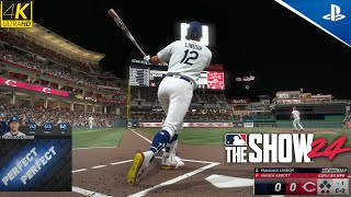 MLB The Show 24  PS5  Conquest 3 inning  vs Reds  4K  Game Play [upl. by Ynner]